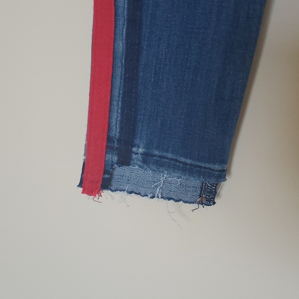 SOLD!!!High waisted side stripe ankle jean leggings NWT⁰ - Picture 6 of 8